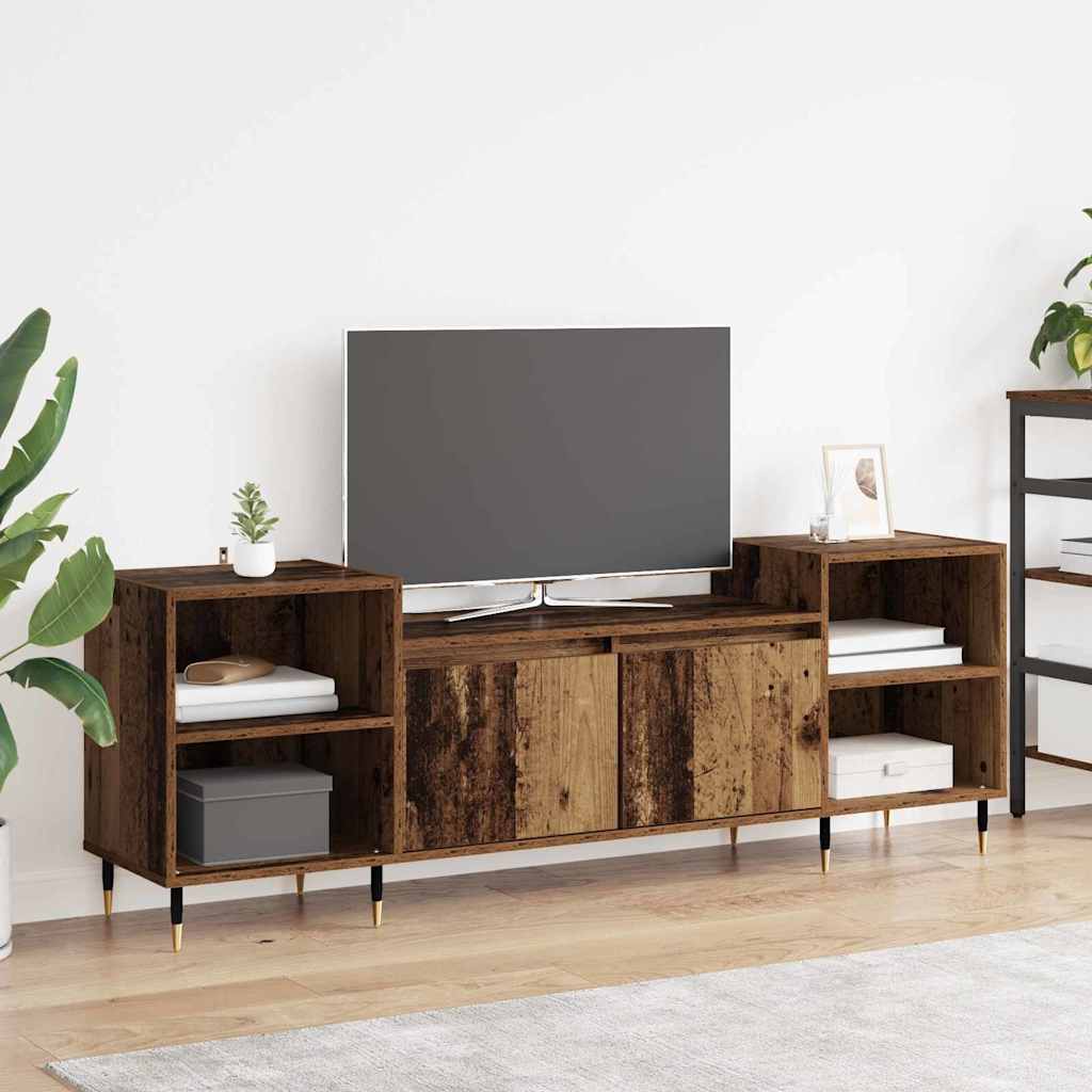 TV-kast Oud Hout 160 x 35 x 55 cm Bewerkt hout