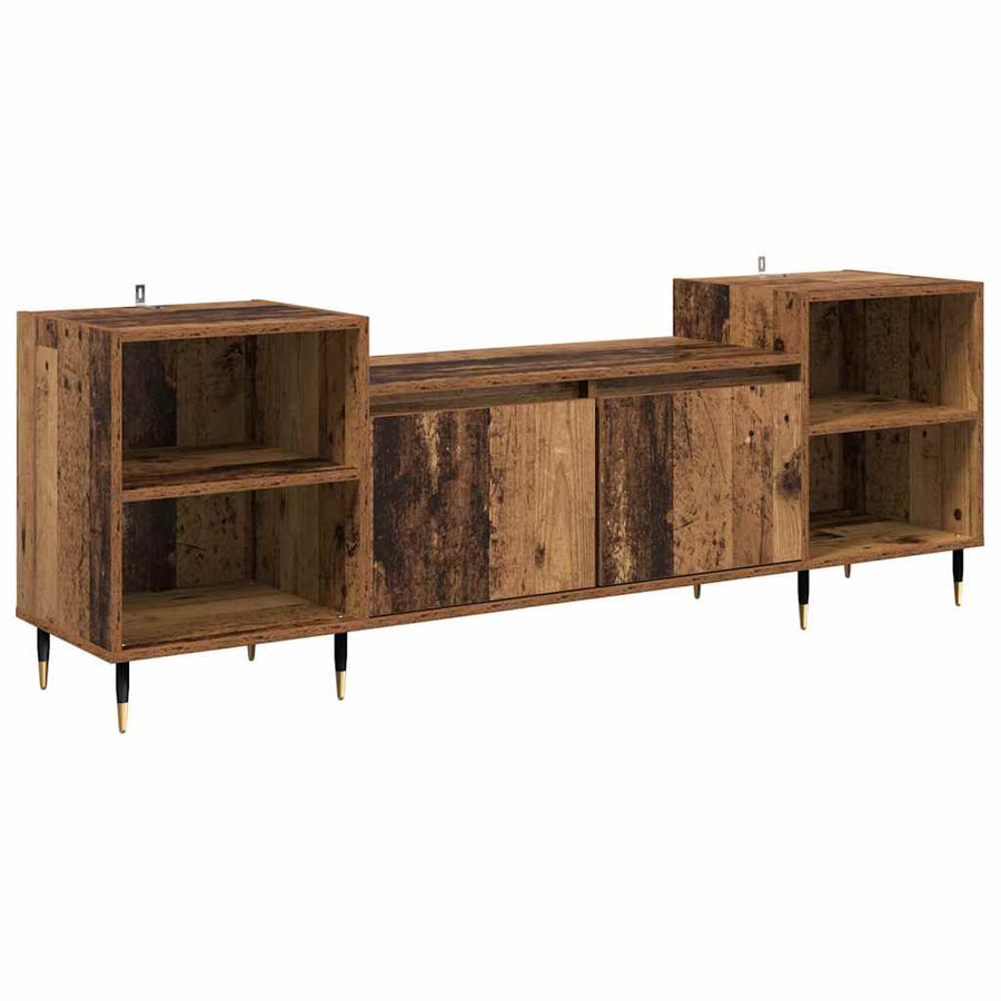 TV-kast Oud Hout 160 x 35 x 55 cm Bewerkt hout