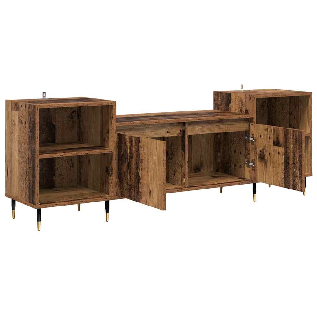 TV-kast Oud Hout 160 x 35 x 55 cm Bewerkt hout