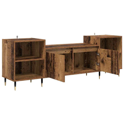 TV-kast Oud Hout 160 x 35 x 55 cm Bewerkt hout