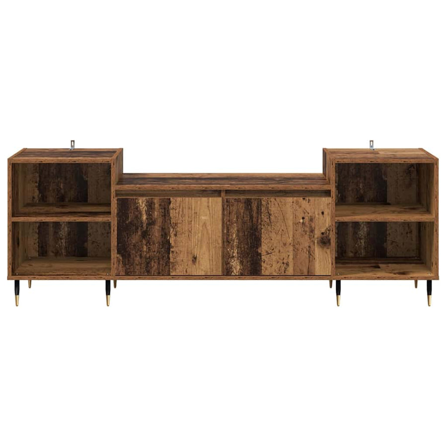 TV-kast Oud Hout 160 x 35 x 55 cm Bewerkt hout
