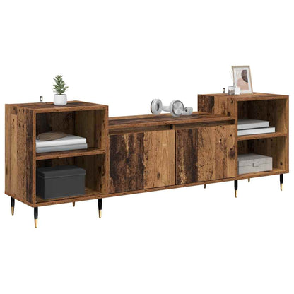 TV-kast Oud Hout 160 x 35 x 55 cm Bewerkt hout
