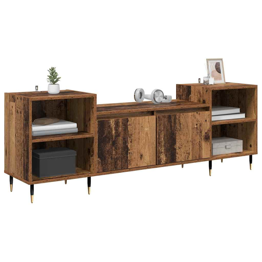 TV-kast Oud Hout 160 x 35 x 55 cm Bewerkt hout