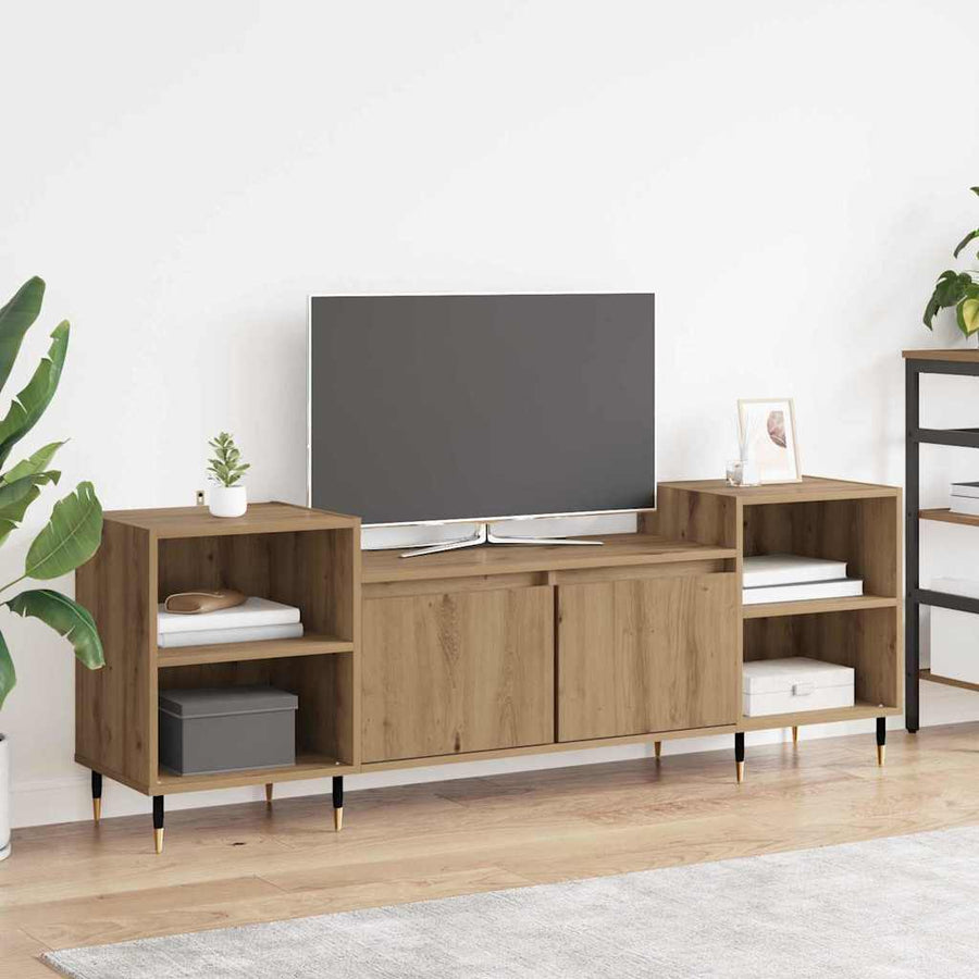 TV-kast Artisan Eiken 160 x 35 x 55 cm Bewerkt hout
