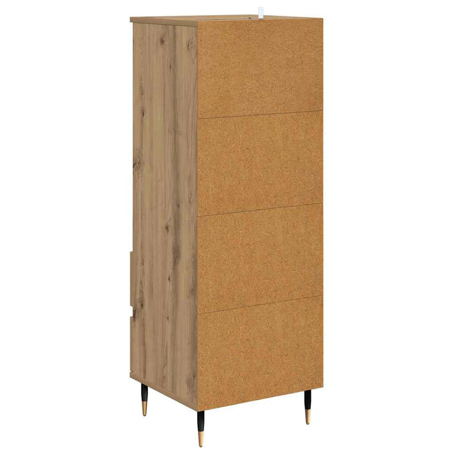Highboard met lade Artisan Eiken 40 x 36 x 110 cm Bewerkt hout