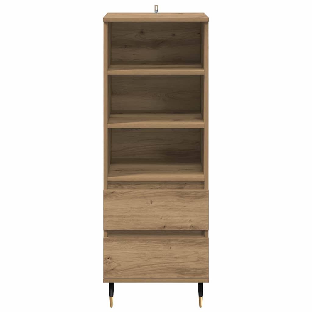 Highboard met lade Artisan Eiken 40 x 36 x 110 cm Bewerkt hout