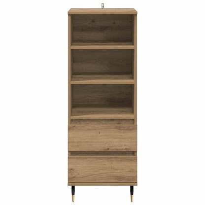 Highboard met lade Artisan Eiken 40 x 36 x 110 cm Bewerkt hout
