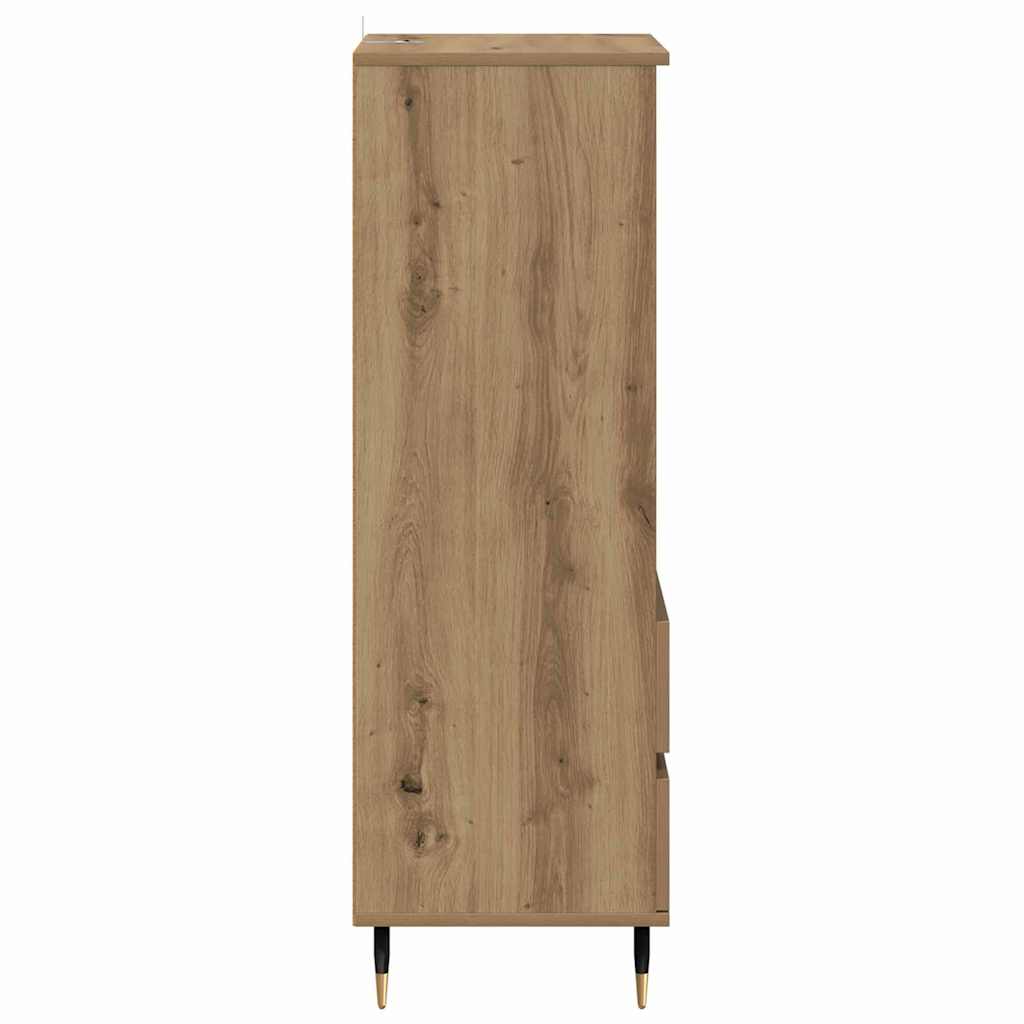 Highboard met lade Artisan Eiken 40 x 36 x 110 cm Bewerkt hout