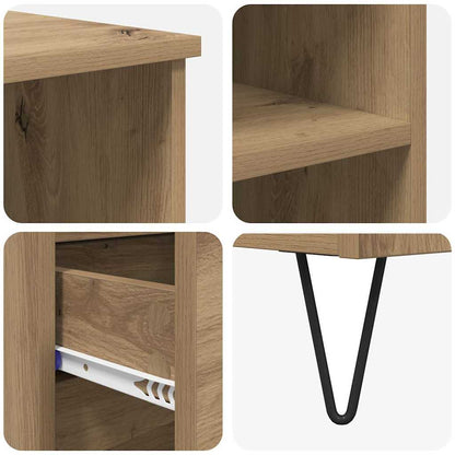 Highboard met lade Artisan Eiken 40 x 36 x 110 cm Bewerkt hout