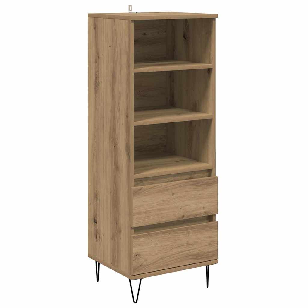 Highboard met lade Artisan Eiken 40 x 36 x 110 cm Bewerkt hout