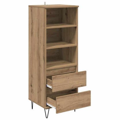 Highboard met lade Artisan Eiken 40 x 36 x 110 cm Bewerkt hout