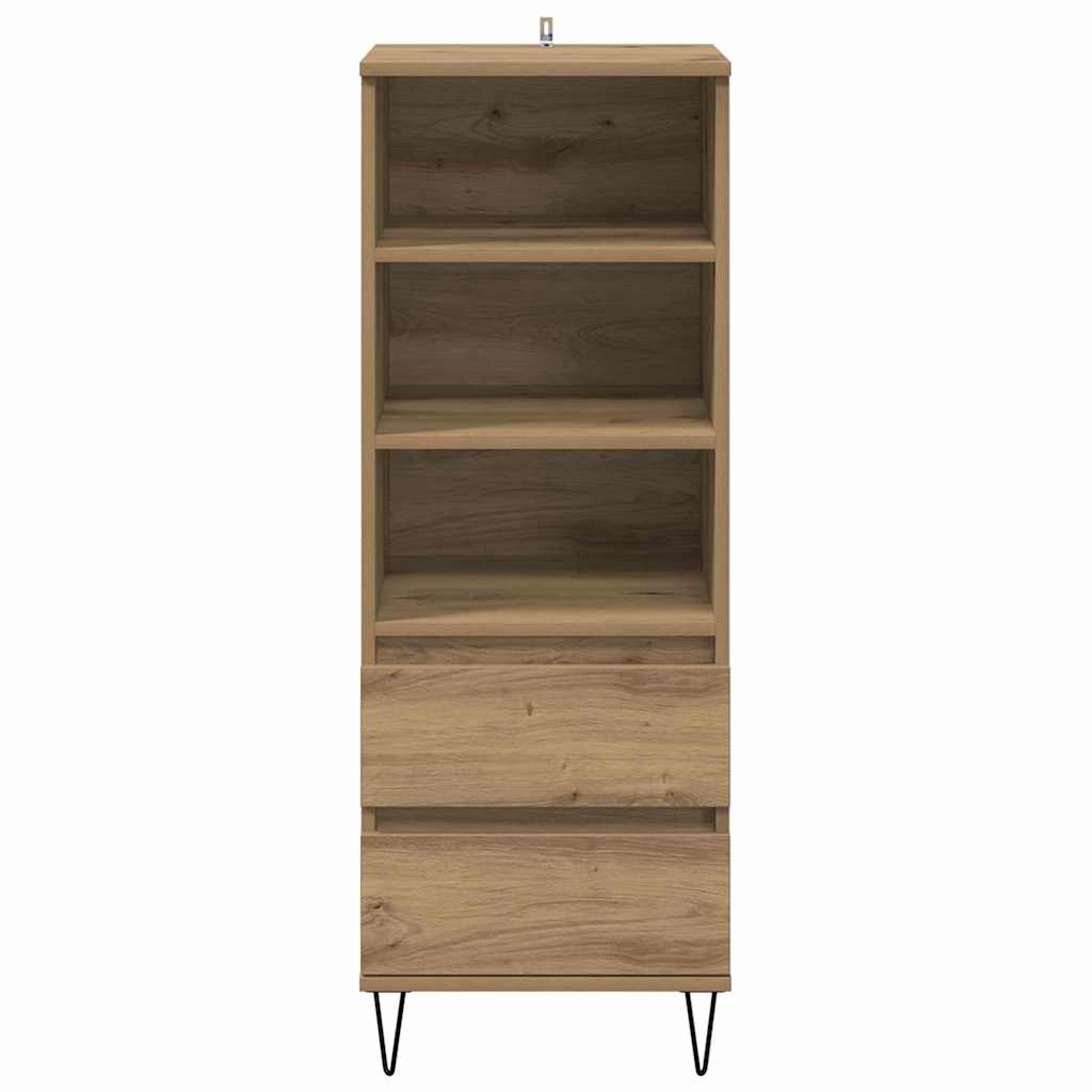 Highboard met lade Artisan Eiken 40 x 36 x 110 cm Bewerkt hout