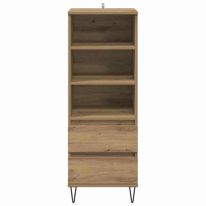 Highboard met lade Artisan Eiken 40 x 36 x 110 cm Bewerkt hout