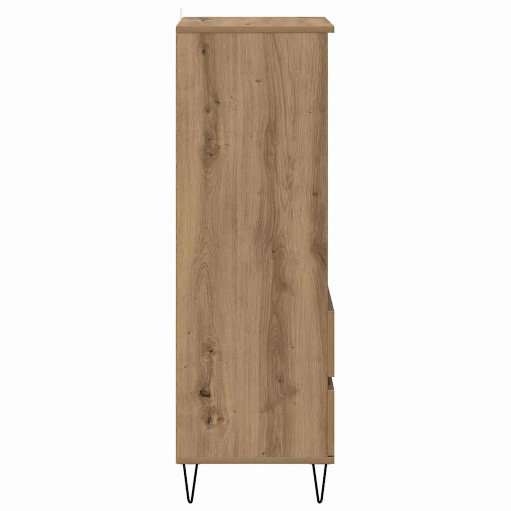 Highboard met lade Artisan Eiken 40 x 36 x 110 cm Bewerkt hout