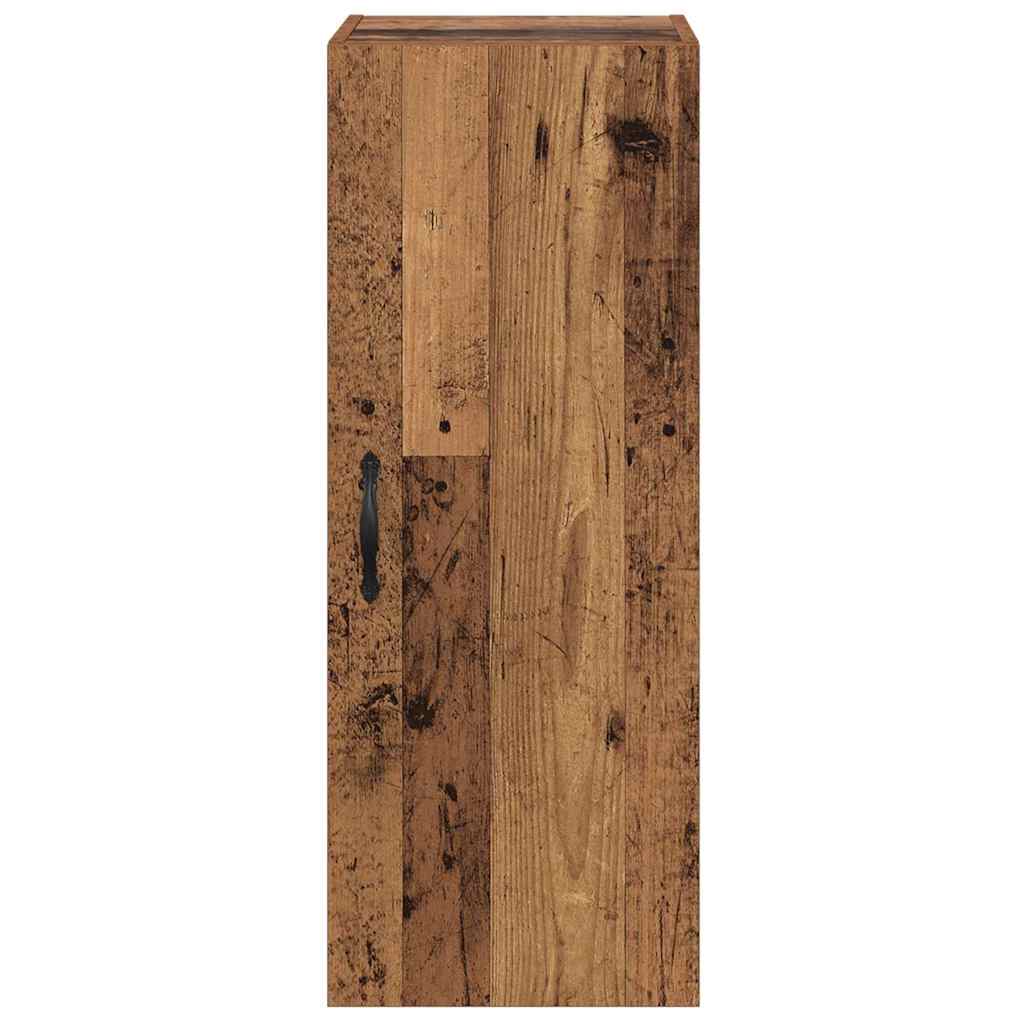 Wandkast Oud Hout 34,5 x 34 x 90 cm Bewerkt hout