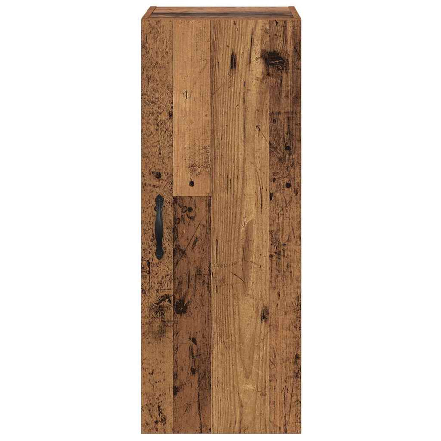 Wandkast Oud Hout 34,5 x 34 x 90 cm Bewerkt hout