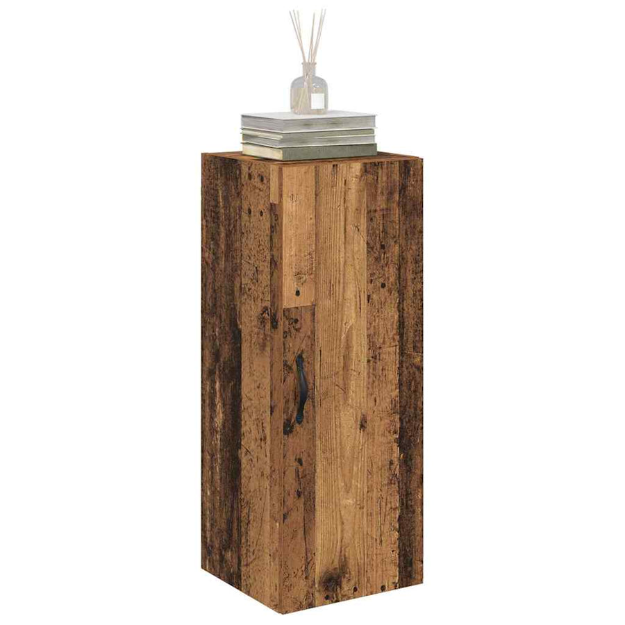 Wandkast Oud Hout 34,5 x 34 x 90 cm Bewerkt hout