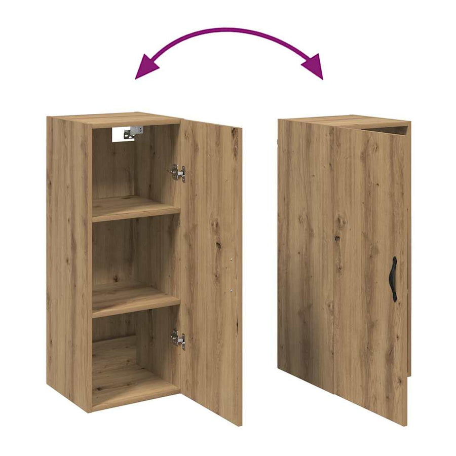 Wandkast Artisan Eiken 34,5 x 34 x 90 cm Bewerkt hout