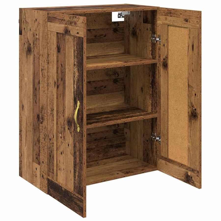 Wandkast Oud Hout 69,5 x 34 x 90 cm Bewerkt hout