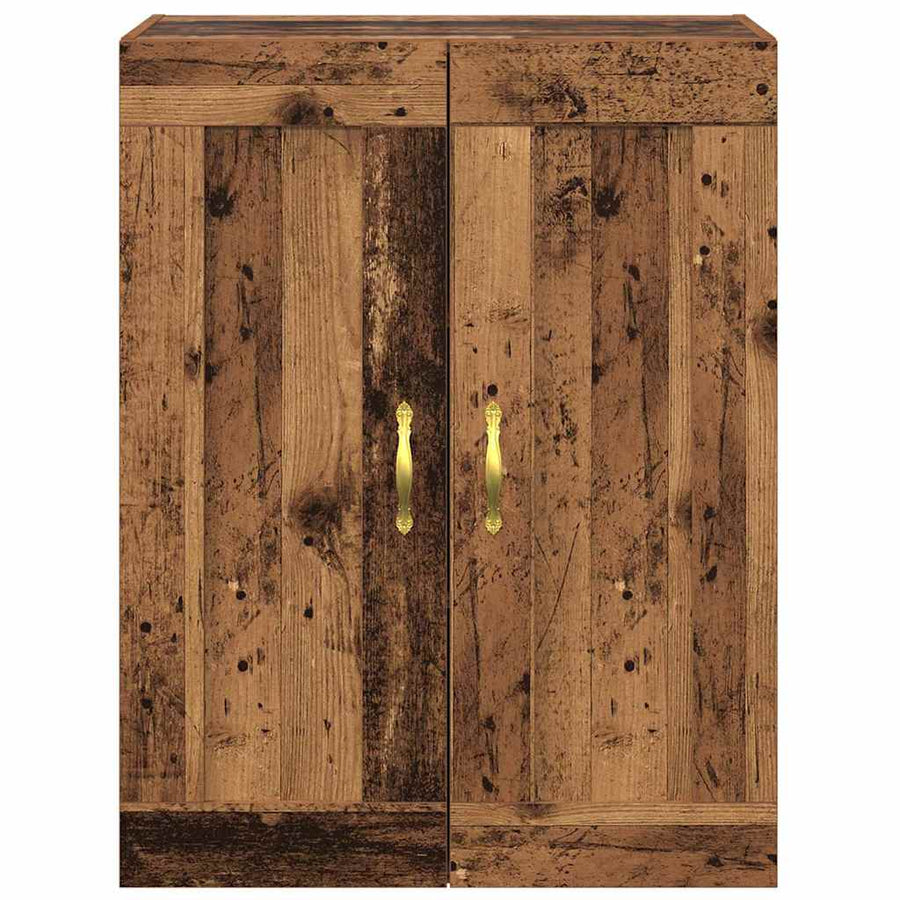 Wandkast Oud Hout 69,5 x 34 x 90 cm Bewerkt hout