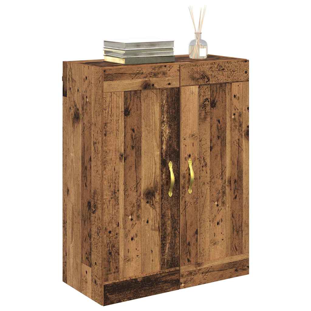 Wandkast Oud Hout 69,5 x 34 x 90 cm Bewerkt hout