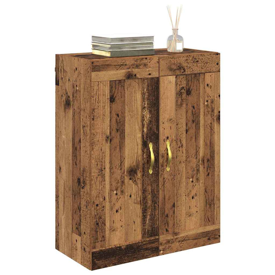 Wandkast Oud Hout 69,5 x 34 x 90 cm Bewerkt hout