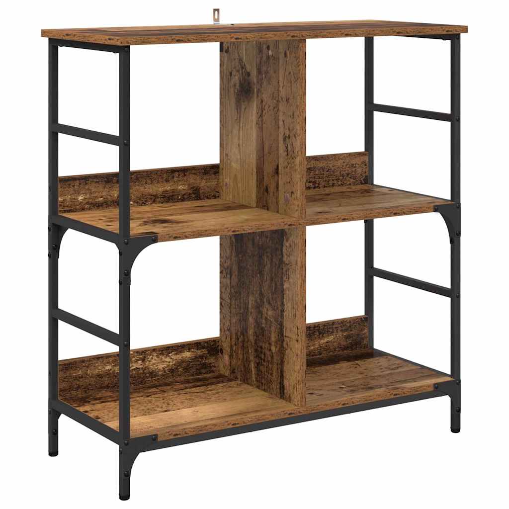 Boekenkast Oud hout 78,5 x 33 x 82 cm Bewerkt hout