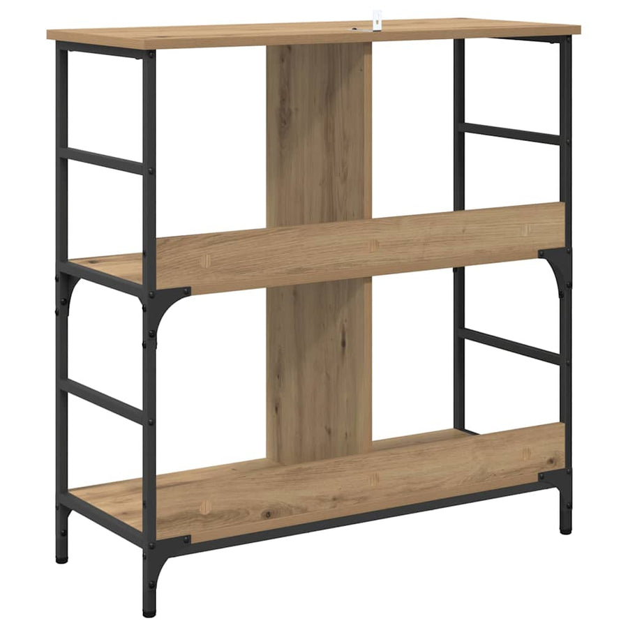Boekenkast artisanaal eikenkleurig 78,5 x 33 x 82 cm