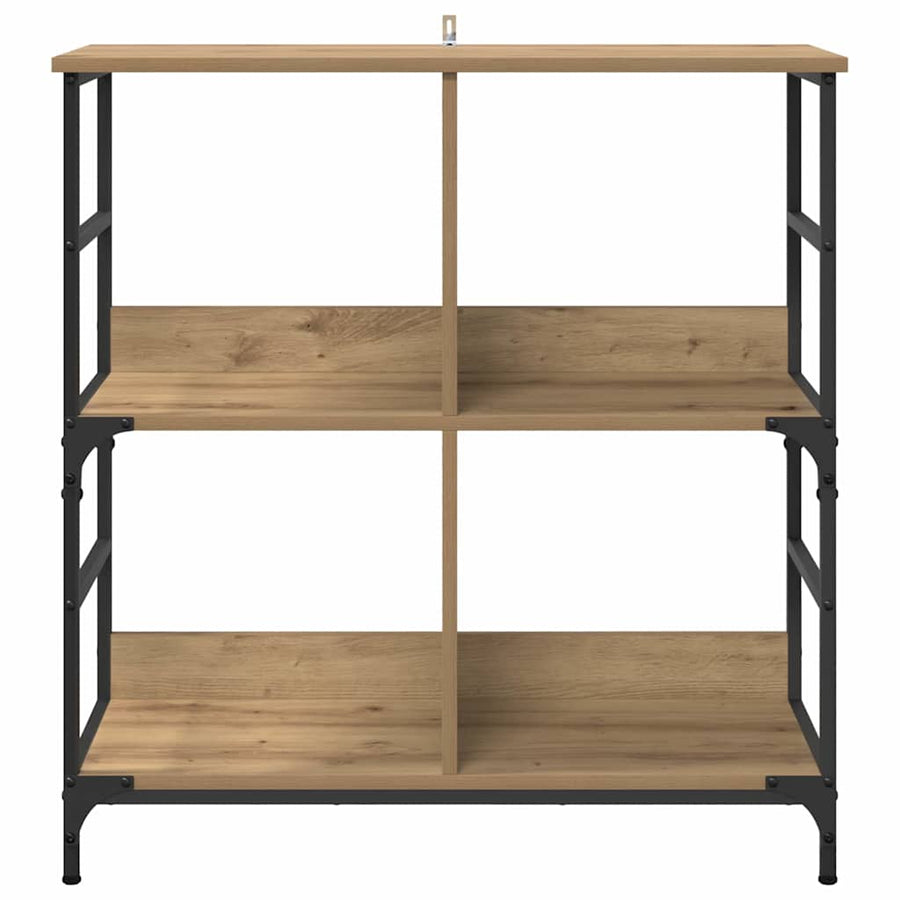 Boekenkast artisanaal eikenkleurig 78,5 x 33 x 82 cm
