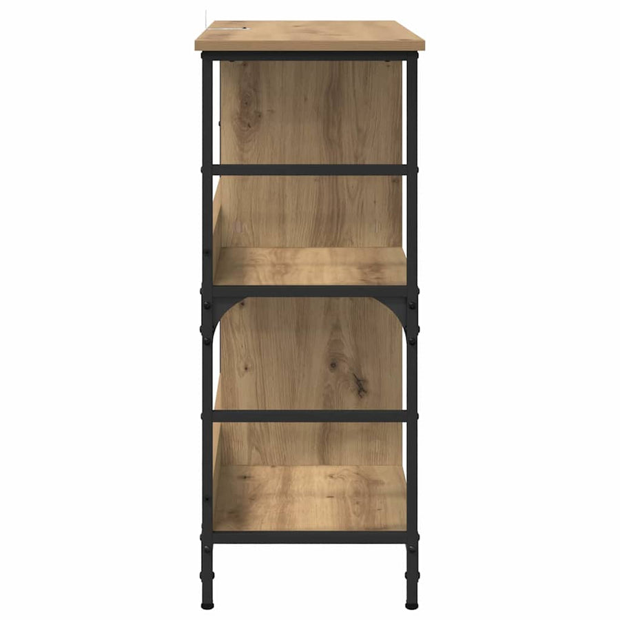 Boekenkast artisanaal eikenkleurig 78,5 x 33 x 82 cm