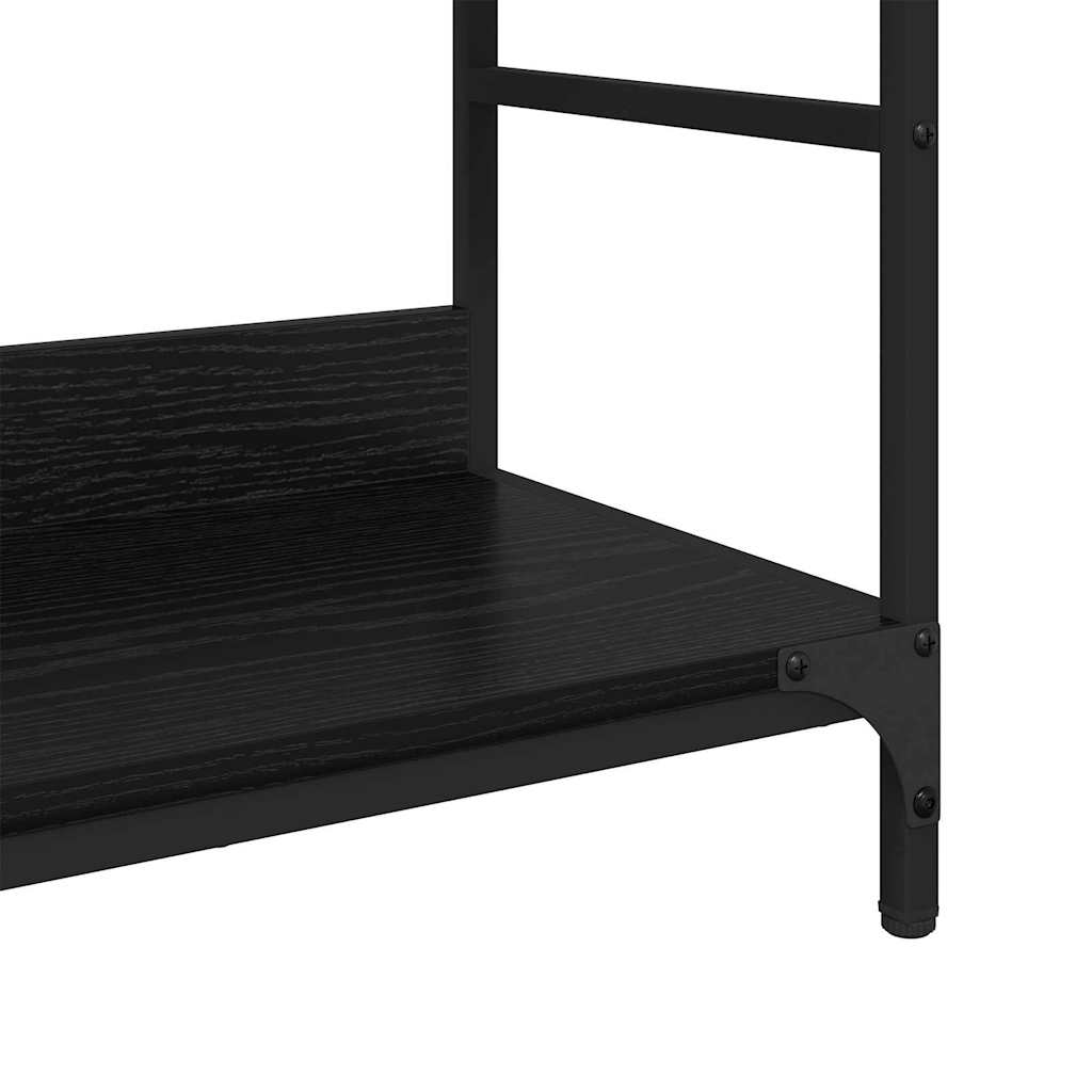 Boekenkast Zwart eiken 78,5 x 33 x 82 cm Bewerkt hout