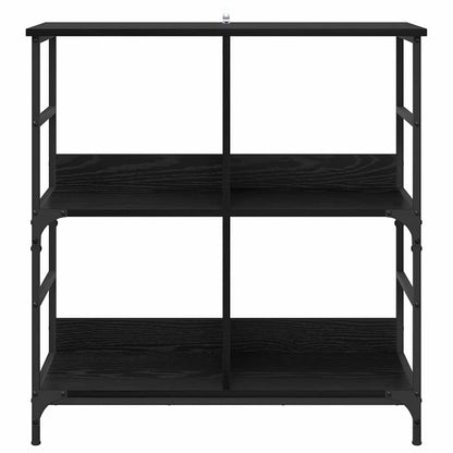 Boekenkast Zwart eiken 78,5 x 33 x 82 cm Bewerkt hout