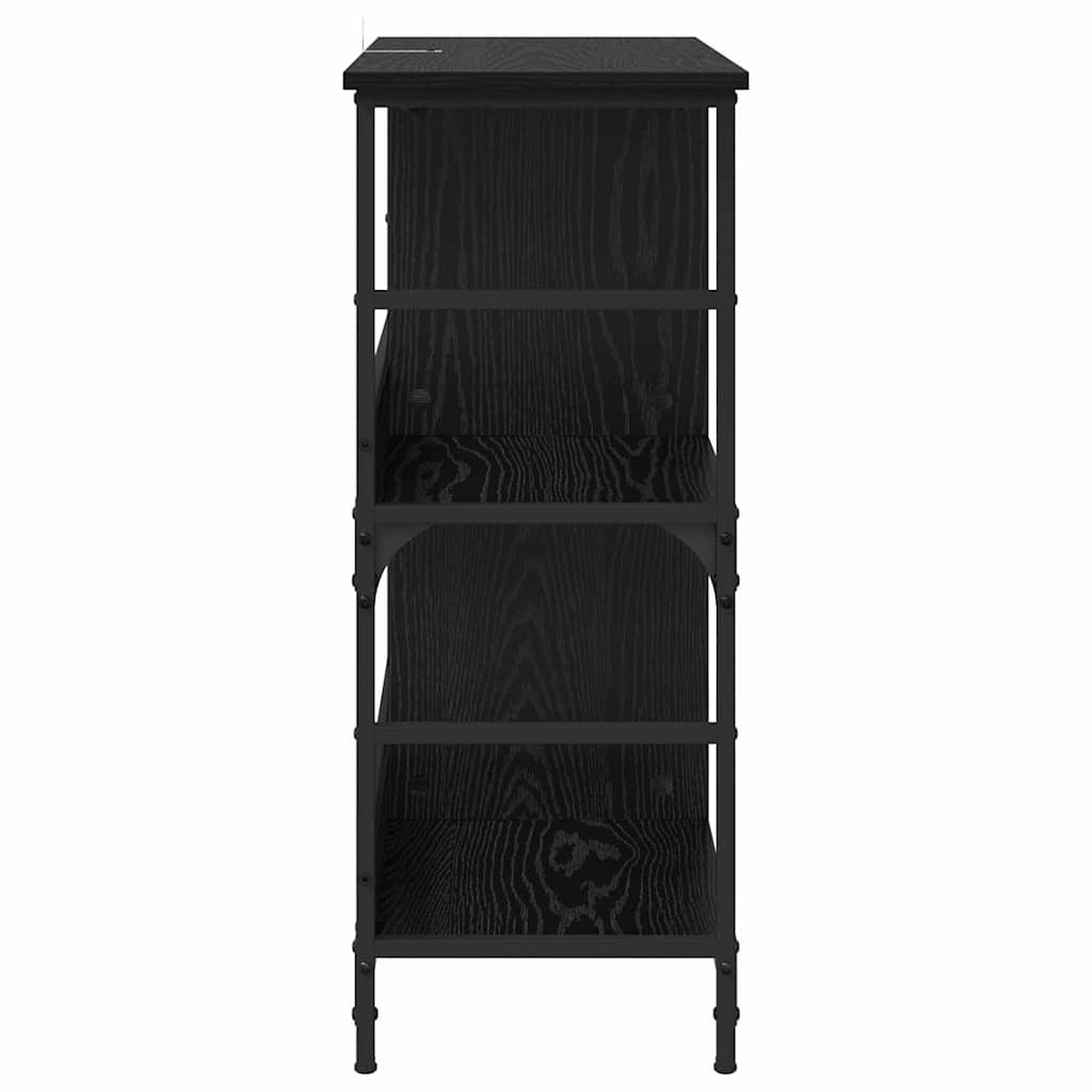 Boekenkast Zwart eiken 78,5 x 33 x 82 cm Bewerkt hout