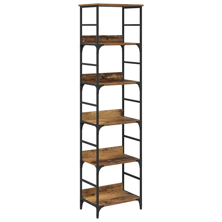 Boekenkast Oudhout 50 x 33 x 188,5 cm Bewerkt hout