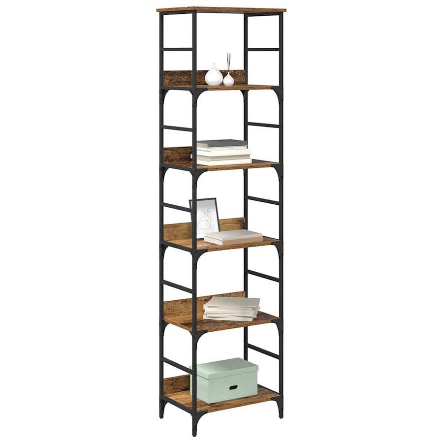 Boekenkast Oudhout 50 x 33 x 188,5 cm Bewerkt hout