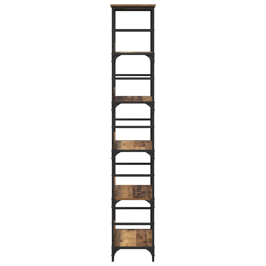 Boekenkast Oudhout 50 x 33 x 188,5 cm Bewerkt hout