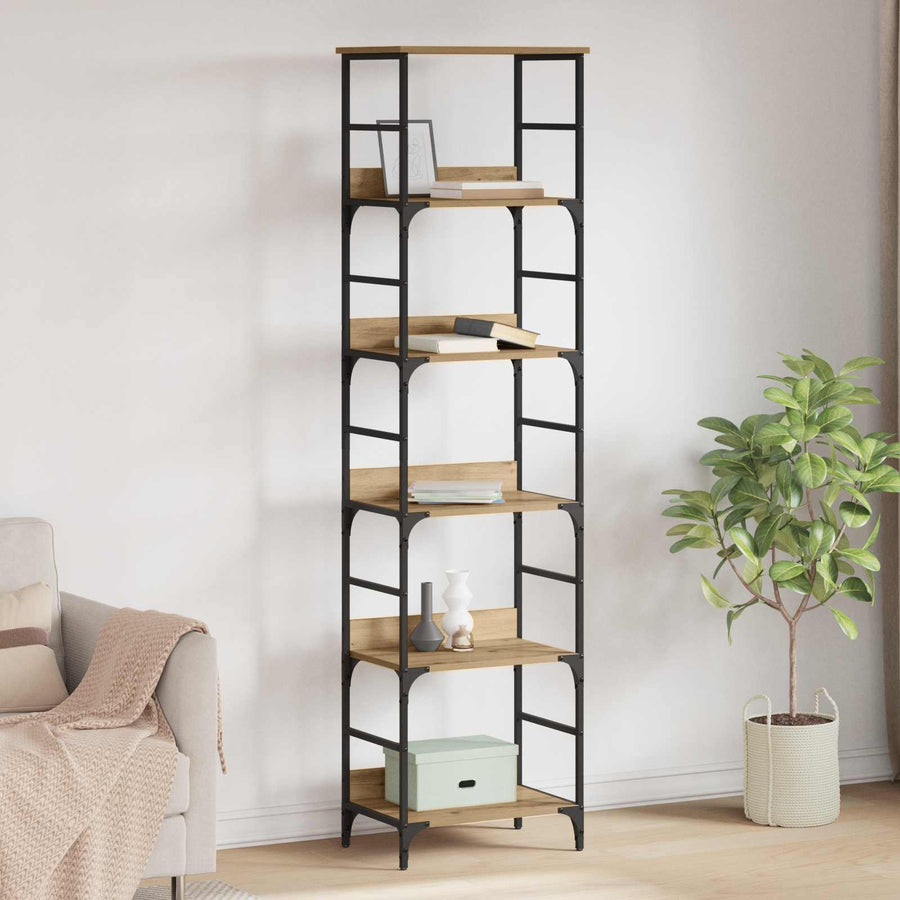 Boekenkast Artisan Eiken 50 x 33 x 188,5 cm Bewerkt hout