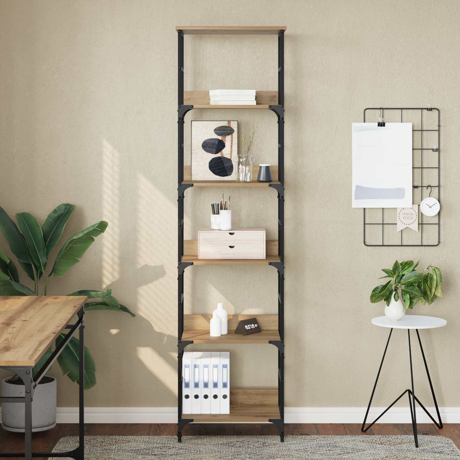 Boekenkast Artisan Eiken 50 x 33 x 188,5 cm Bewerkt hout
