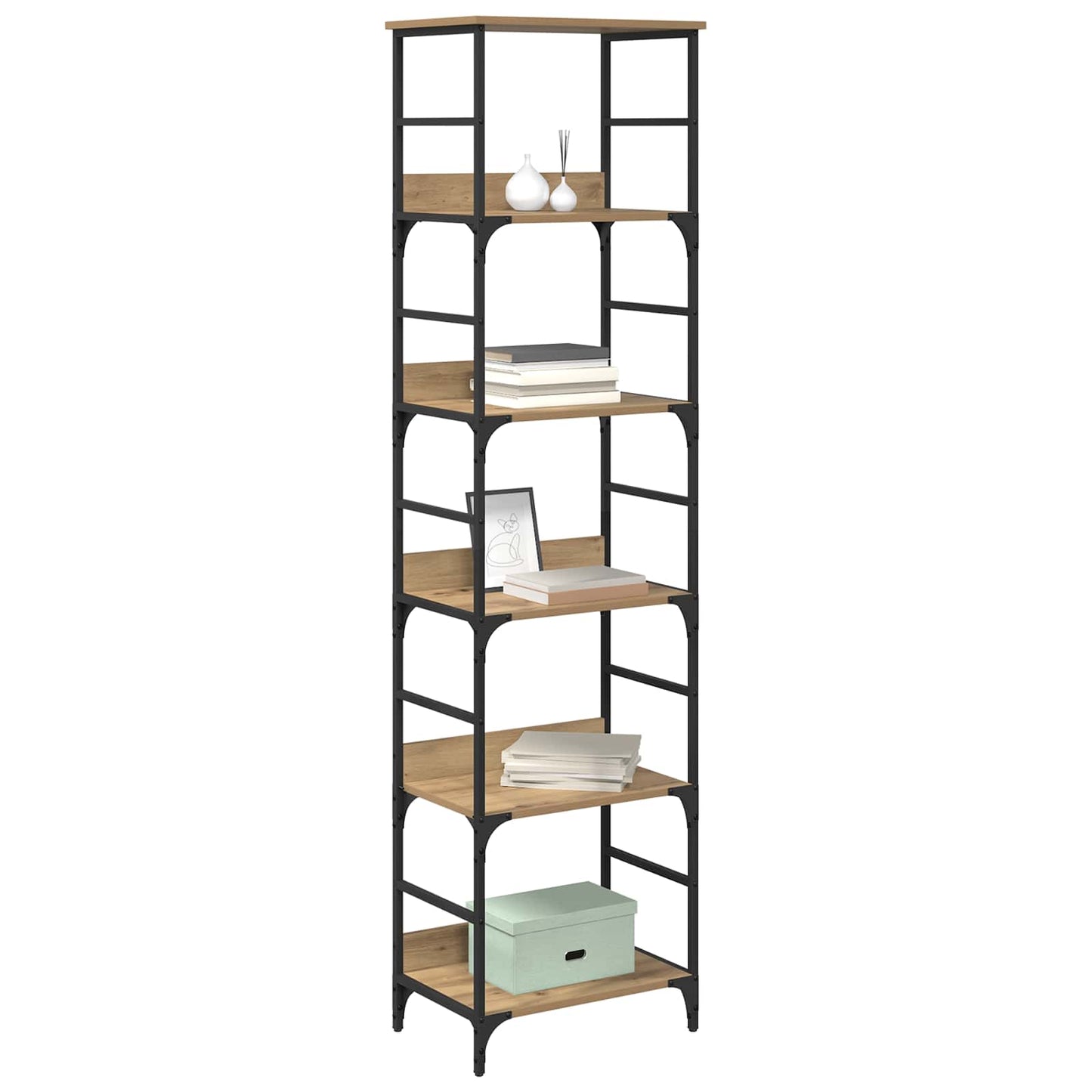 Boekenkast Artisan Eiken 50 x 33 x 188,5 cm Bewerkt hout