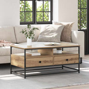 Salontafel Artisan Eiken 100x51x45 cm met lade