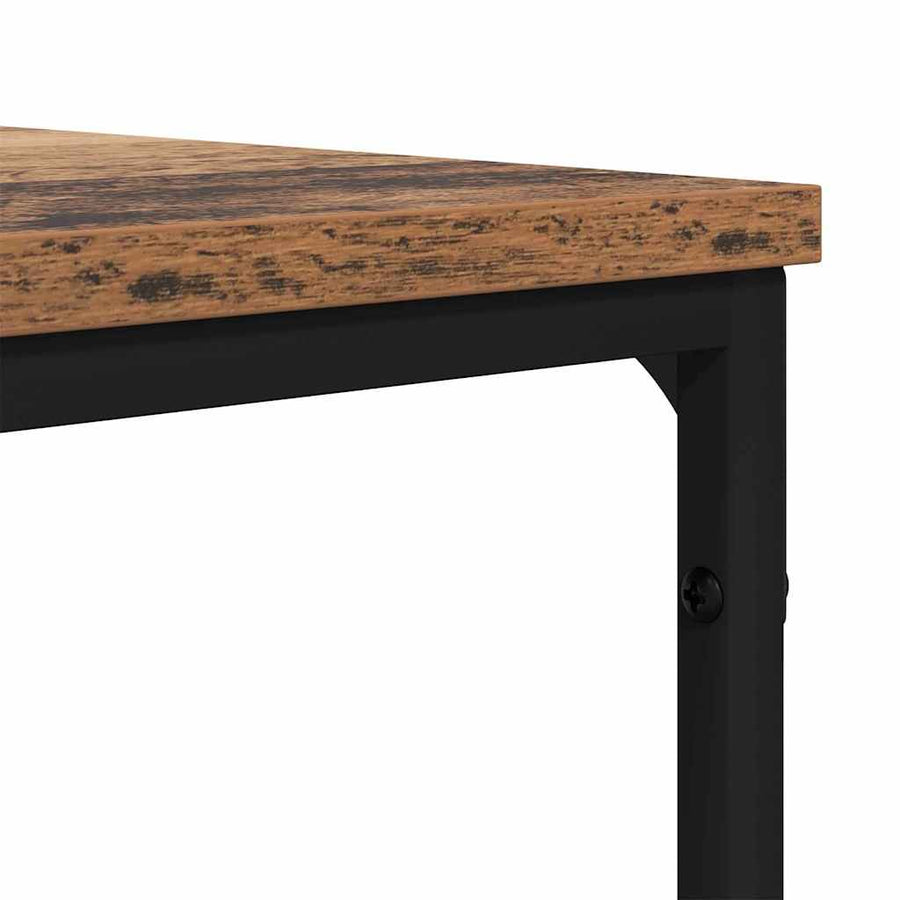 Salontafel Oud hout 100 x 100 x 40 cm Bewerkt hout