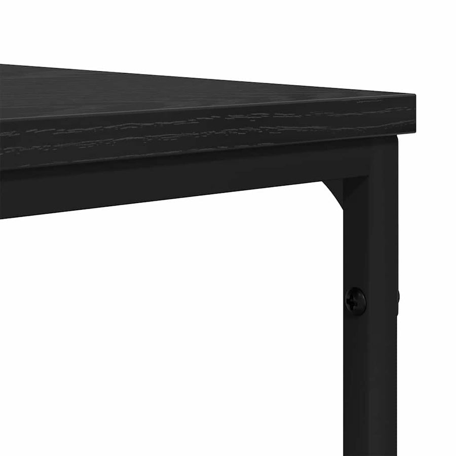 Salontafel Zwart eiken 70 x 70 x 30 cm Bewerkt hout