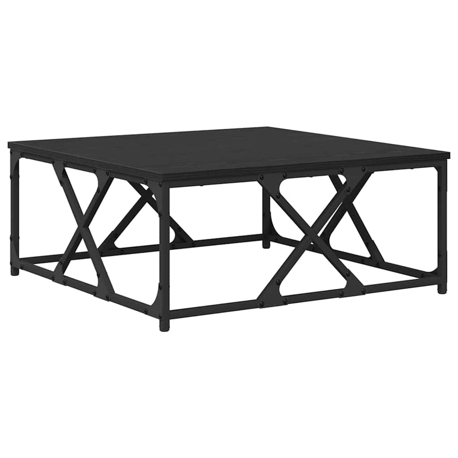 Salontafel Zwart eiken 70 x 70 x 30 cm Bewerkt hout