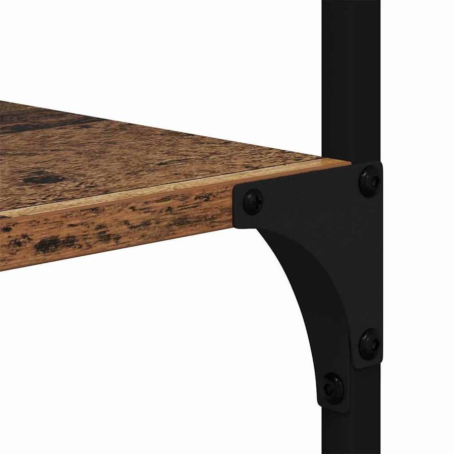 Boekenkast Oudhout 99 x 35,5 x 176 cm Bewerkt hout