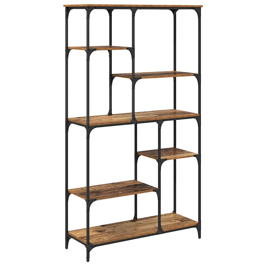 Boekenkast Oudhout 99 x 35,5 x 176 cm Bewerkt hout