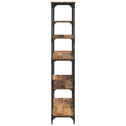 Boekenkast Oudhout 99 x 35,5 x 176 cm Bewerkt hout