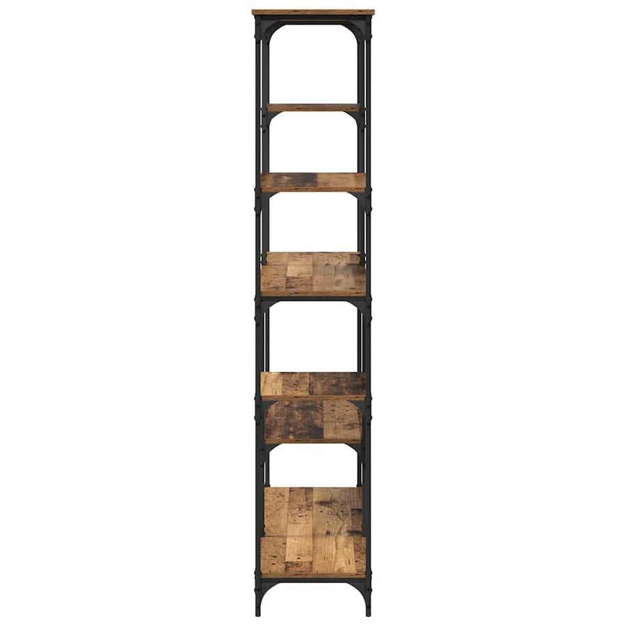 Boekenkast Oudhout 99 x 35,5 x 176 cm Bewerkt hout