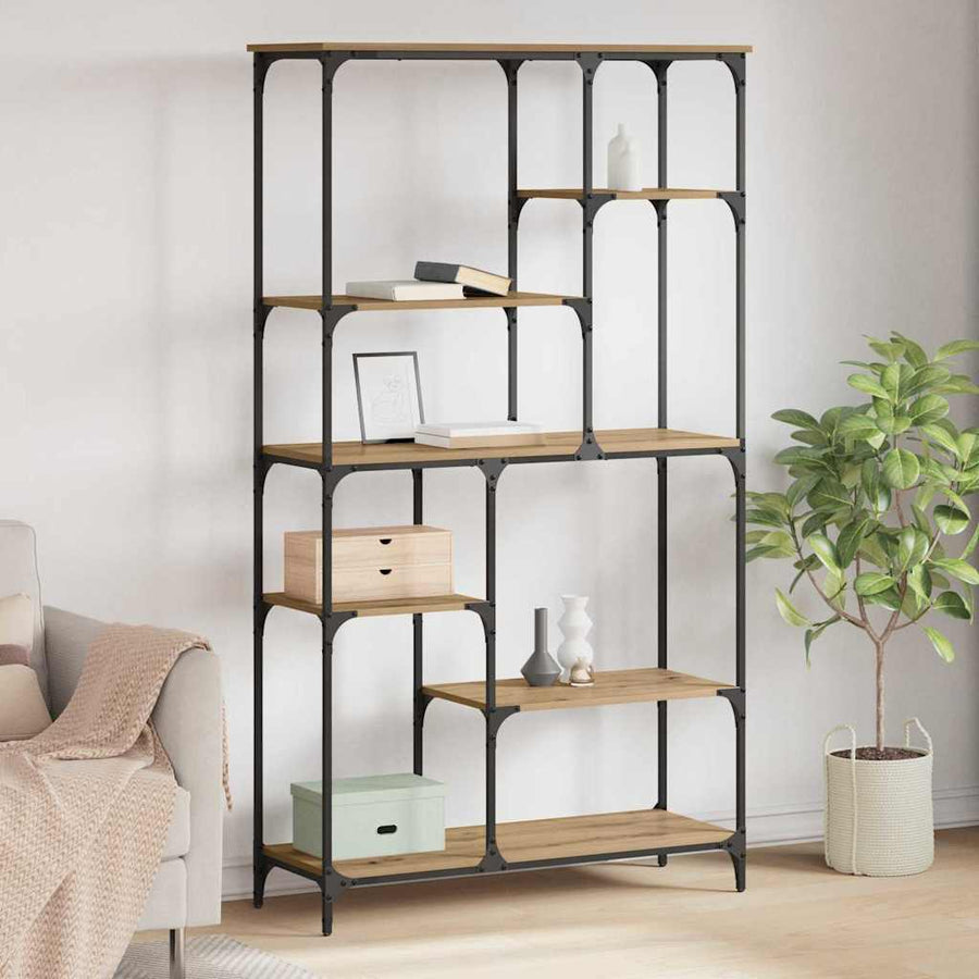 Boekenkast Artisan Eiken 99 x 35,5 x 176 cm Bewerkt hout