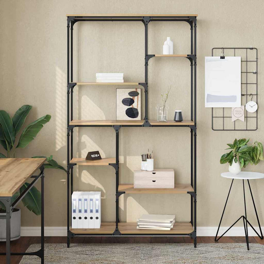 Boekenkast Artisan Eiken 99 x 35,5 x 176 cm Bewerkt hout