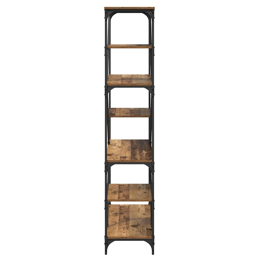 Boekenkast Oud Hout 91 x 36 x 176 cm Bewerkt hout